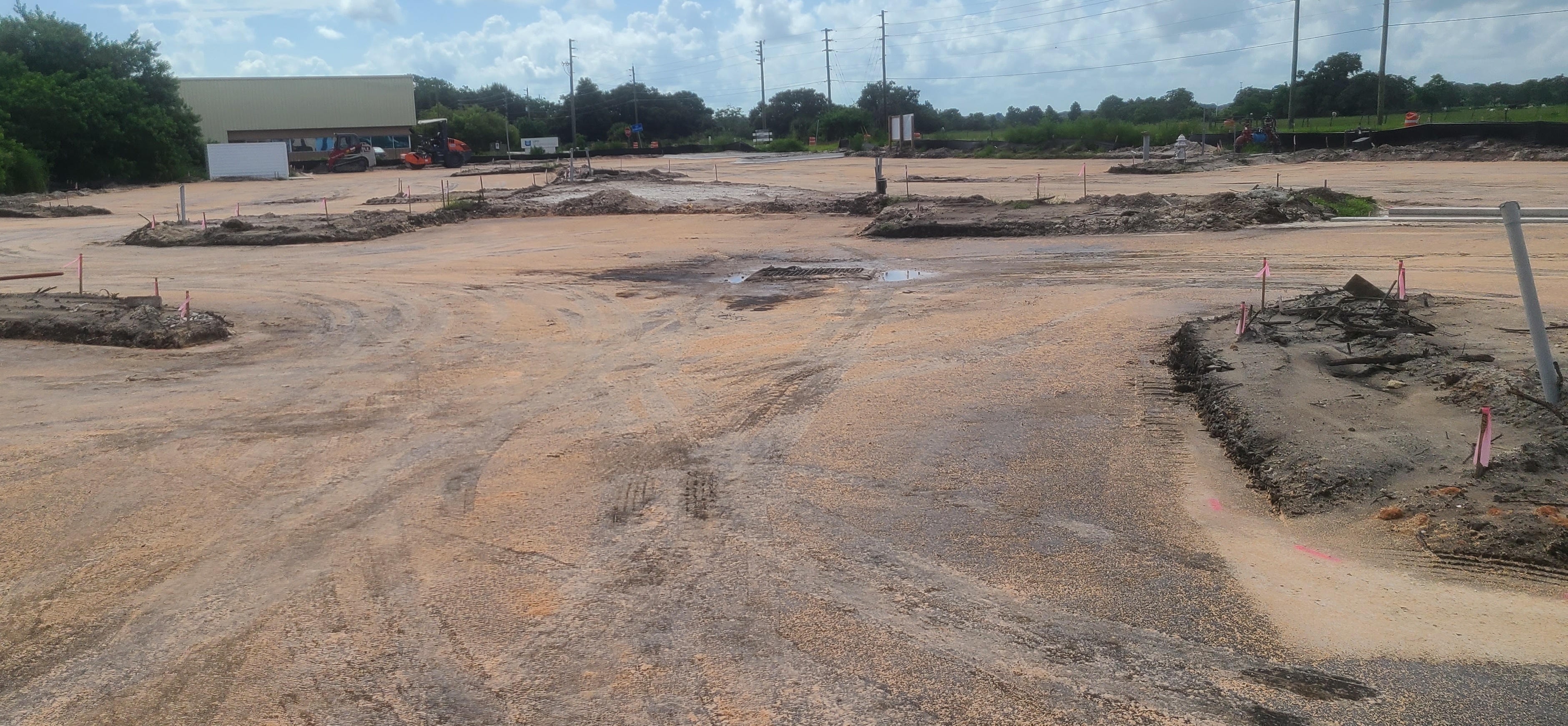 Camcor construction site ground level